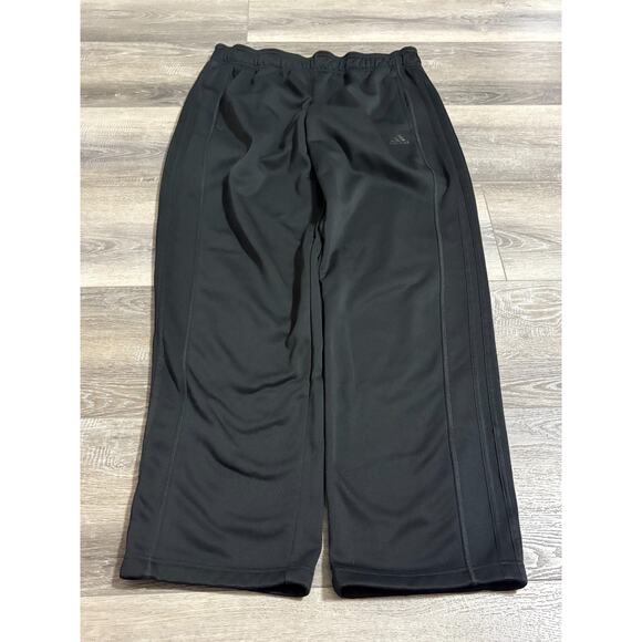 Adidas Black Baggy Wide Leg Sweatpants Track Pants Y2K Skater Comfy - Men’s XL - Picture 1 of 10